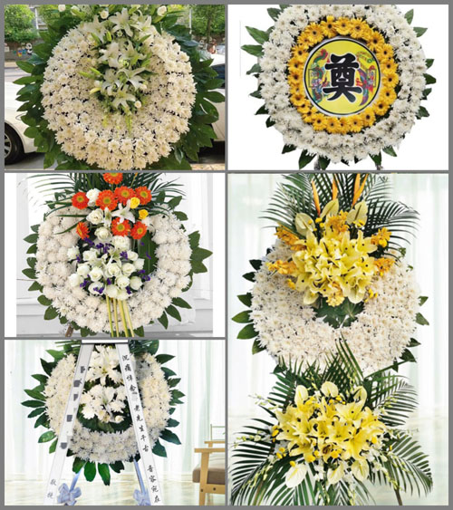 安徽安庆市太湖县寺前镇塔镇村花圈速递